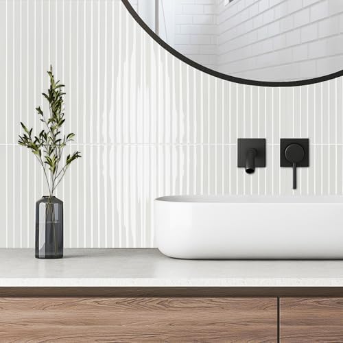 Select 5 Pack Peel and Stick Backsplash Tiles, Vinyl Self Adhesive Back - Image 5