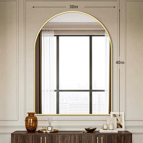 AMOISE Arched Bathroom Mirror for wall - Image 3