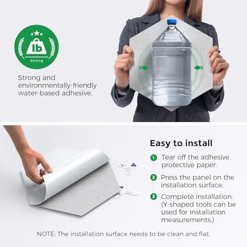 Self-Adhesive Acoustic Panels, 2nd Generation Sound Absorbing Panel, - Image 4