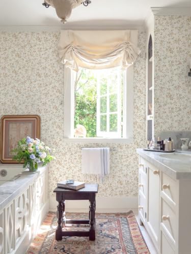 Peel and Stick Wallpaper for Nursery Brown Cherry Blossom Waterproof - Image 3