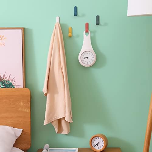 Ducige 12 Pack Adhesive Hooks Utility Wall Hooks Key Hooks - Image 3