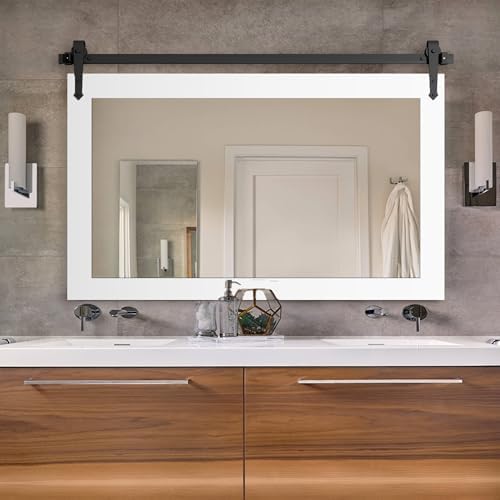 Farmhouse Barn Door Mirror - Image 5