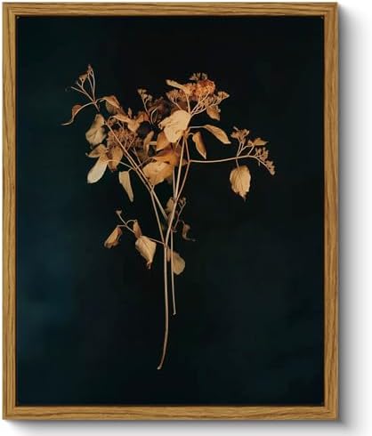 ARPEOTCY Vintage Framed Botanical Wall Art, Bedroom Bathroom Dark Floral by ARPEOTCY