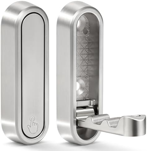 Foldable Wall Hooks, 40lb Heavy Duty, Zinc Alloy, 2 Pack by XSGTZMJ