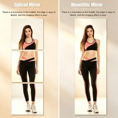 Full Length Mirror, 47.25x15.75 Inch Acrylic Shatterproof Soft Mirrors - Image 2