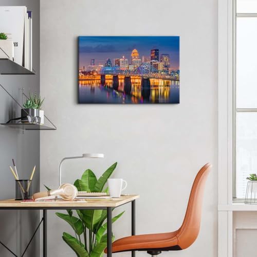 Modern USA Cityscape Canvas Wall Art - Image 6