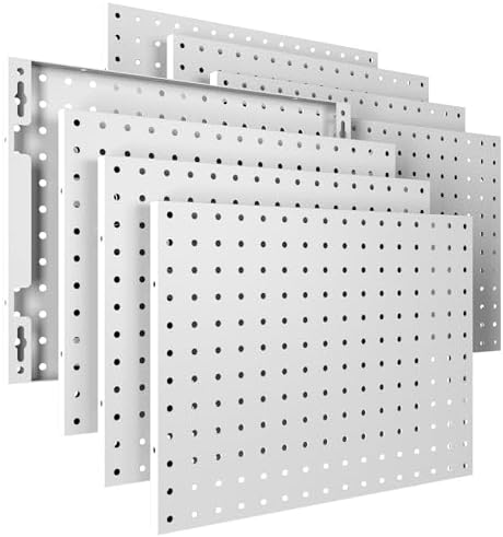 Spampur Peg Board, 8 Pack Metal Pegboard Panels by Spampur
