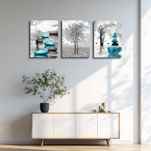 Canvas Wall Art for Living Room Wall Decor for Bedroom Bathroom Black and White - Image 6