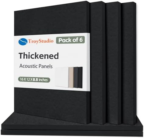 TroyStudio Thickened Acoustic Panels, Noise Reverb Echo Dampening Soundproof by TroyStudio