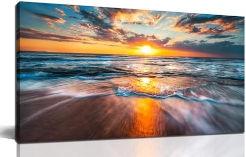 GUGIKA Sun Wall Art for Living Room, Size 40 x 20 Inches by GUGIKA
