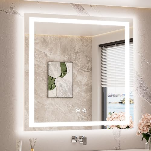 TETOTE 36 x 36 Inch LED Bathroom Mirror by TETOTE