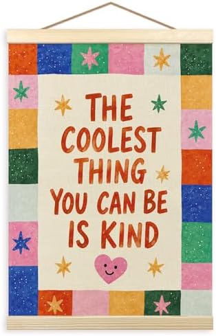 madalo Inspirational whimsical Colorful Classroom Wall Art Poster Hanger Frame by Unknown