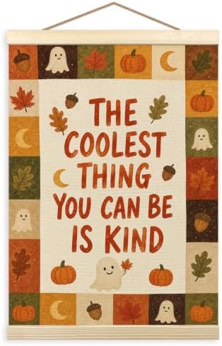 madalo Fall Halloween Ghost Nursery Wall Art Poster Hanger Frame 12x16 Inch by Unknown