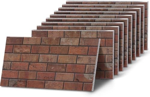 K&B Panels 3D Wall Panels, Classic Brick Effect Styrofoam Wall Panelling Kit by Unknown