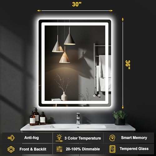 LED Bathroom Mirror with Lights - Image 2
