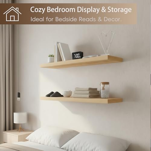 Lufia Floating Wall Shelves, MDF - Image 6