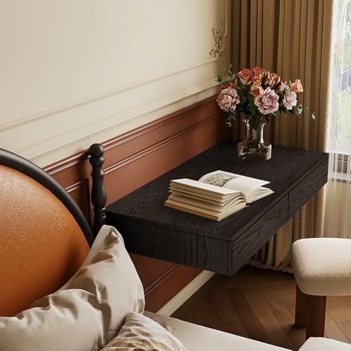 Dimoon Black Wood Wallpaper Wood Contact Paper Thickened Embossed Gray Wood - Image 2