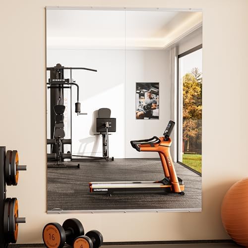 Keonjinn Home Gym Mirror 65"x24"x2PCS, Workout Mirrors by Keonjinn