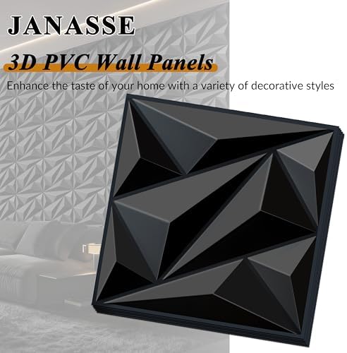 3D Wall Panels Black PVC Wall Panels - Image 2