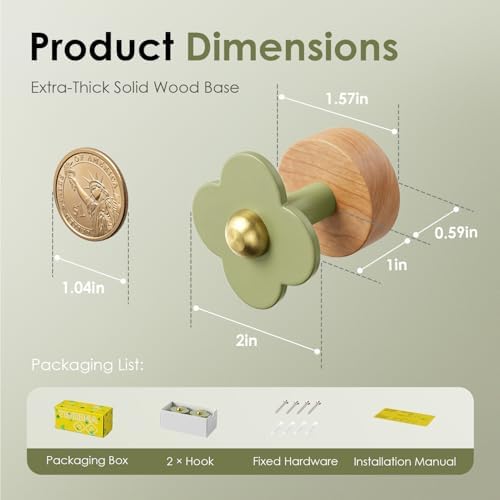 Tindbea Upgreded Heavy Duty Coat Rack Wall Mount - Image 4