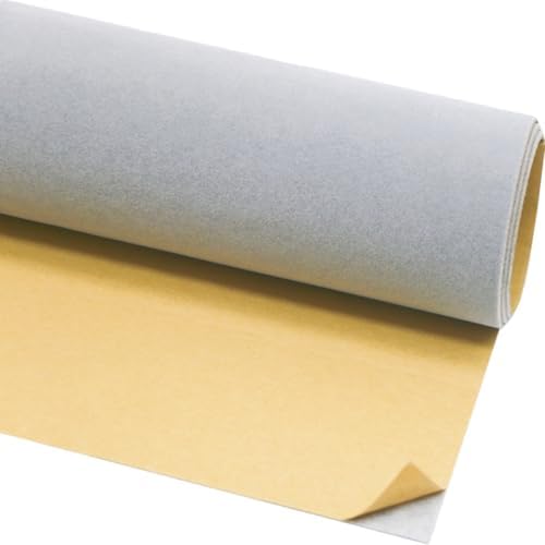 Light Grey Large Size Self Adhesive Soft Velvet Drawer Liner DIY Fabric Felt - Image 2