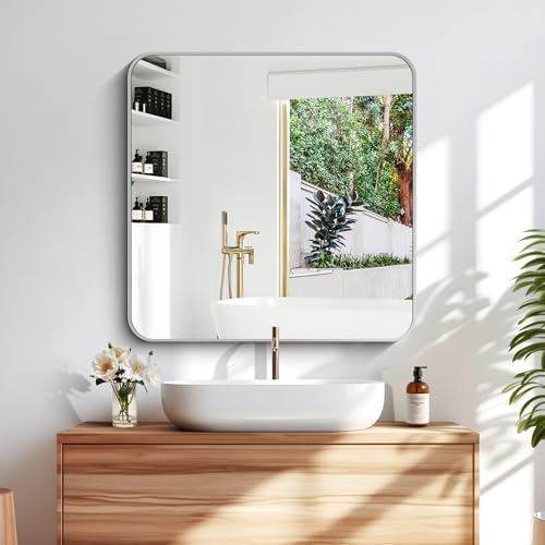 DESBING 30" x 30"Bathroom Mirror, Decorative Rectangular Vanity Mirror - Image 2