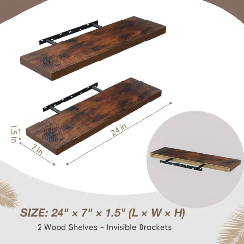 Lufia Floating Wall Shelves, MDF - Image 2
