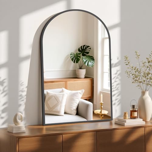 Sweetcrispy 26.5"x38" Arched Black Bathroom Mirrors - Image 5