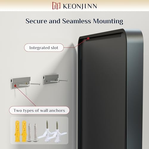 Keonjinn 40 x 30 Inch Black Bathroom Mirrors - Image 6