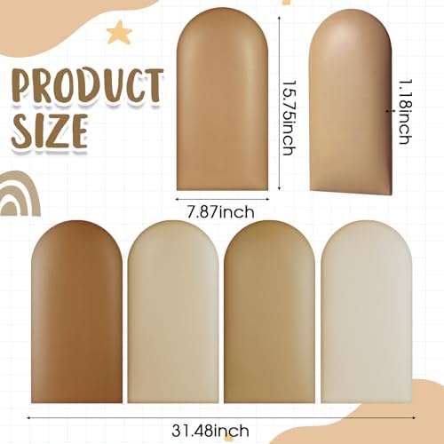 Jetec 4 Pcs Kids Wall Padding Panels, 1.18 Inch Thick Foam Wall Protector - Image 2