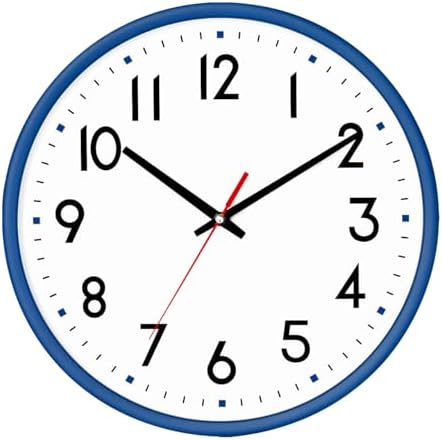 10 Inch Wall Clock Battery Operated Silent Non Ticking Quartz by Moiubik