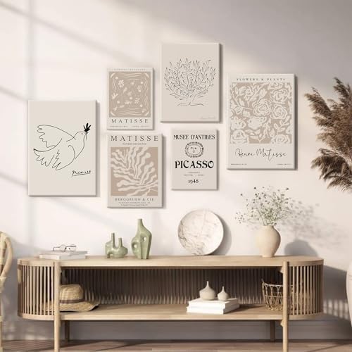 Matisse Aesthetic Wall Art Prints Boho Neutral Wall Decor Beige Abstract - Image 4