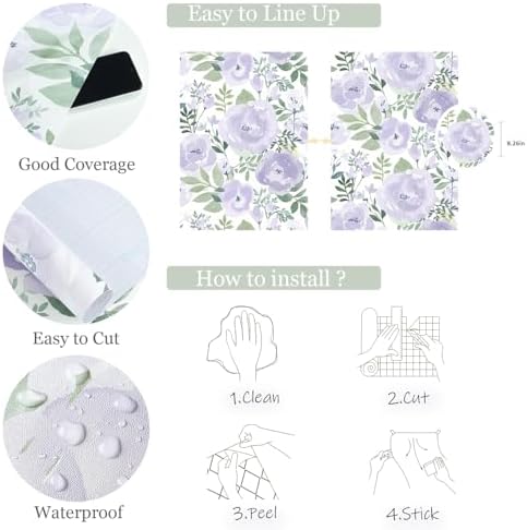 Orainege Peony Floral Wallpaper Peel and Stick Wallpaper Self Adhesive - Image 5