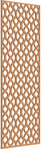 25 3/8"W x 64 3/8"H x 1/4"T Resort Decorative Fretwork Wood Wall Panels by EkenaMillwork
