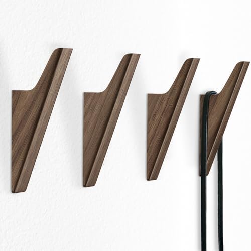 Walnut Wood Wall Hooks by FCOWK