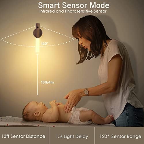 Montford Battery Operated Wall Sconces, Motion Sensor Night Light Magnetic Wall - Image 3