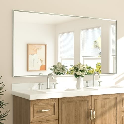 TETOTE Brushed Nickel Vanity Mirror by TETOTE