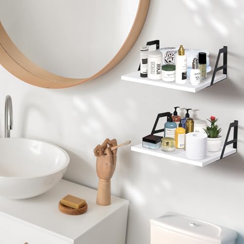 Tectocker-DOU 2 Pc Deep Floating Wall Shelves, Heavy Duty - Image 4