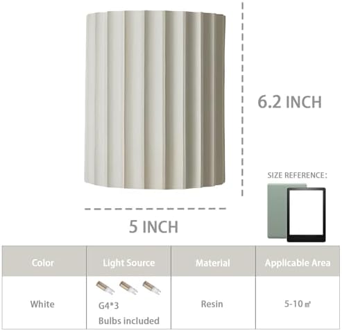 LightInTheBox Modern LED Wall Sconce Minimalist Resin Wall Light Nordic Style - Image 3