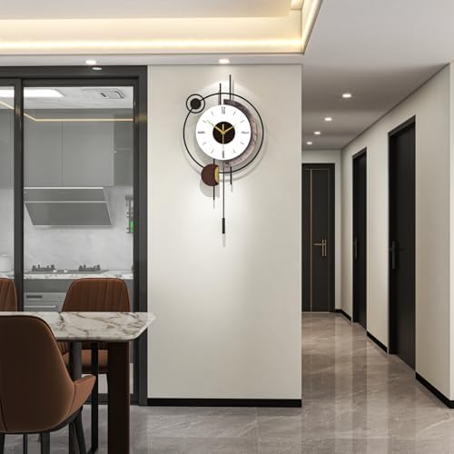 Modern Wall Clock for Living Room Decor Large Decorative Metal Silent Wall Clock - Image 4