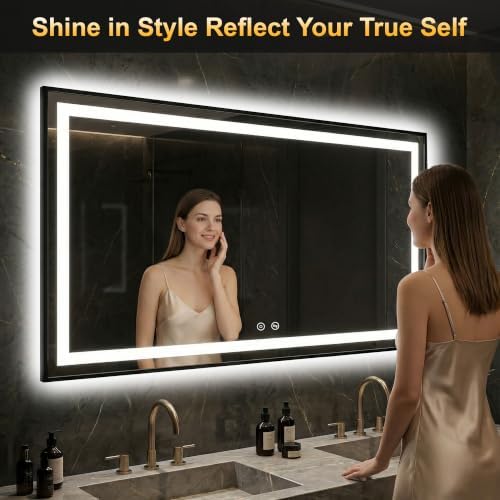 LED Bathroom Mirror with Light, 30x55 Vanity Mirror - Image 6