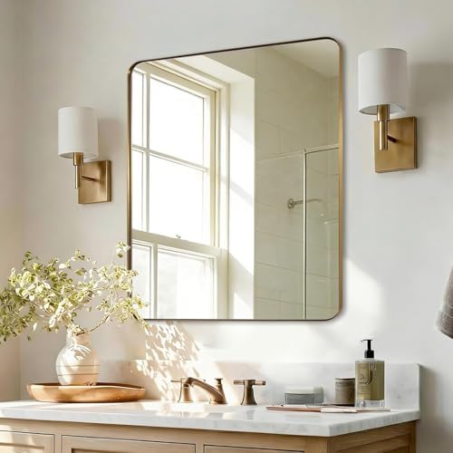 ANDY STAR Gold Bathroom Mirrors by ANDYSTAR