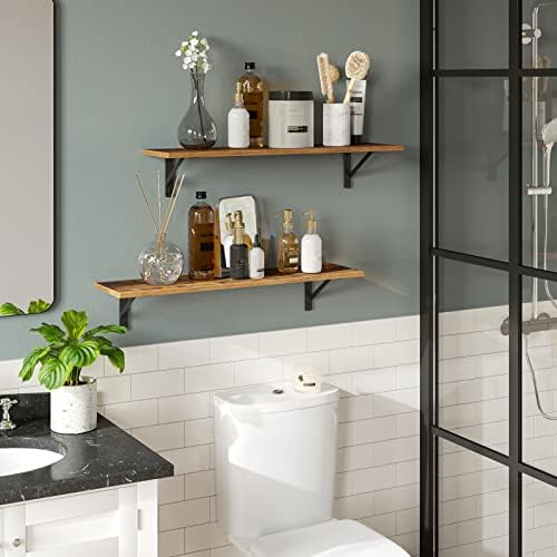 DINZI LVJ Wall Shelves, 23.6" Long Floating Shelves - Image 2