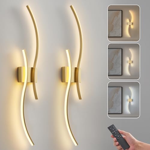 Wireless Wall Sconces Set of Two by Unknown