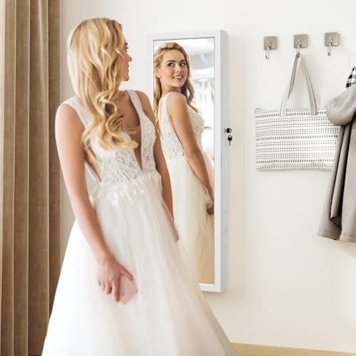 Jewelry Armoire Door Wall Mounted Mirror - Image 2