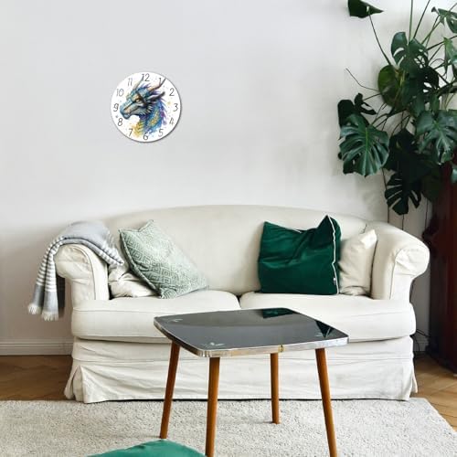peacoblue Dragon Wall Clocks Battery Operated - Image 3