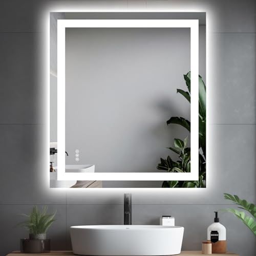 Hivone 36"X32" LED Bathroom Mirror by Hivone