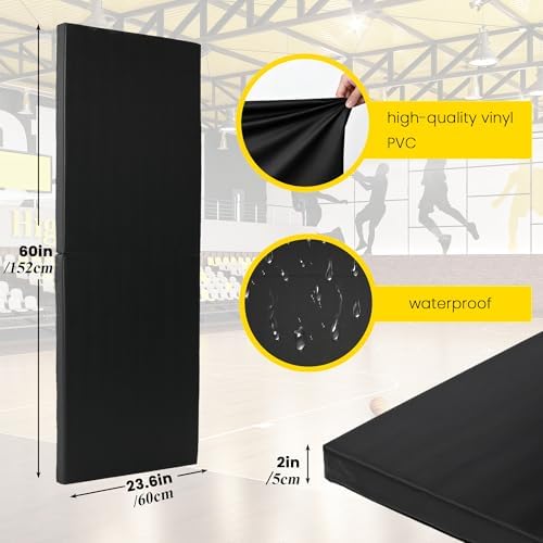 Gym Wall Padding 1 Piece 2" High-Density Thick Foam Wall Protector, 23.6''x60'' - Image 2