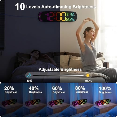 ANALOI Digital Wall Clock, 14.4 Inch Large Display - Image 3