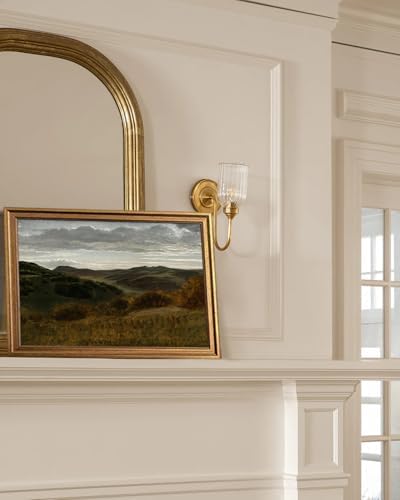KBKBART Large Canvas Gold Framed Wall Art, Moody Dark Mountain Prints - Image 4